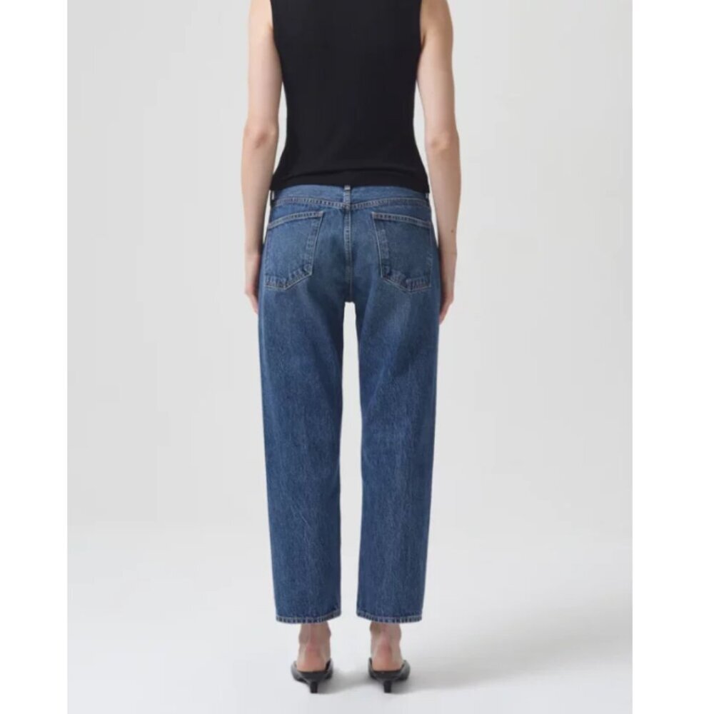 AGOLDE Parker Long Low Slung Vintage Straight Jeans in Placebo 27 - Picture 3 of 14